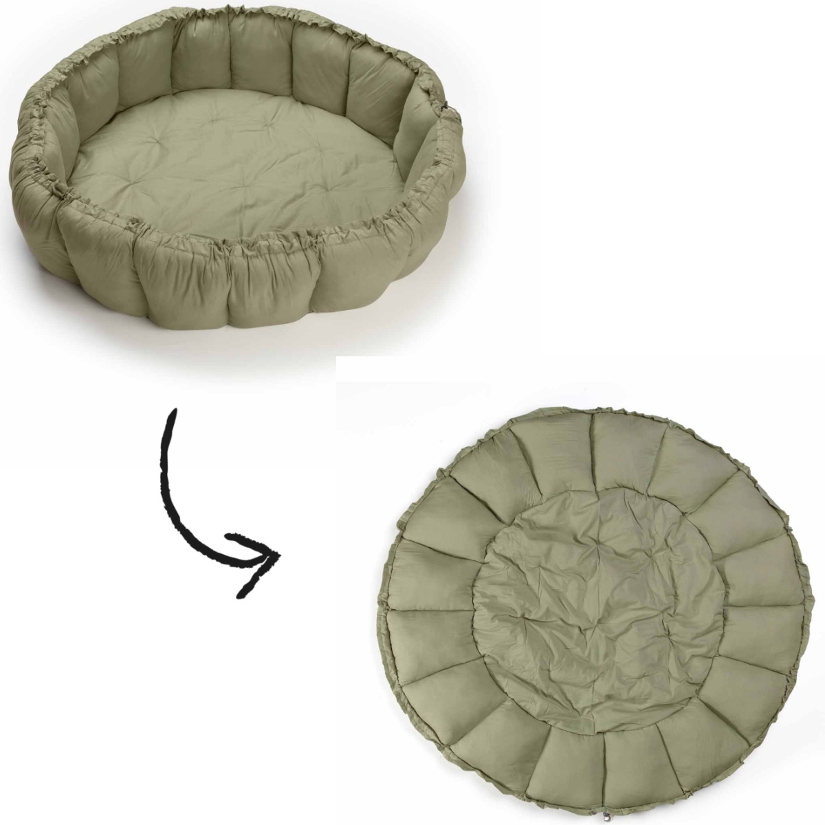 Tapis de jeu 3 en 1 Organic Bloom Vert (Play&Go) - Image 1