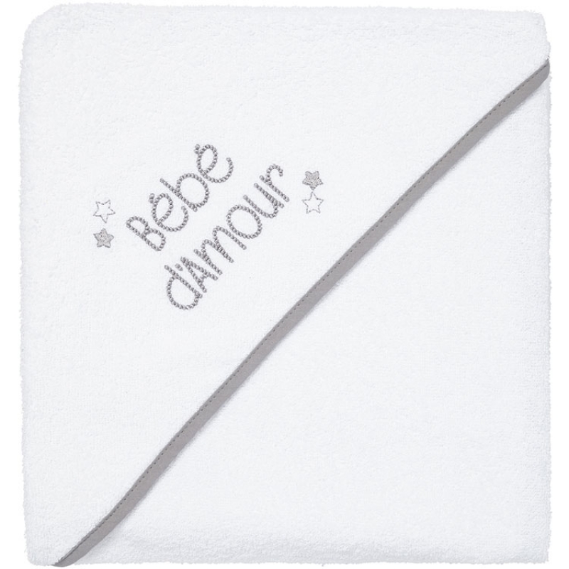 Cape de bain Bébé d'amour (100 x 100 cm) (Babycalin) - Image 1
