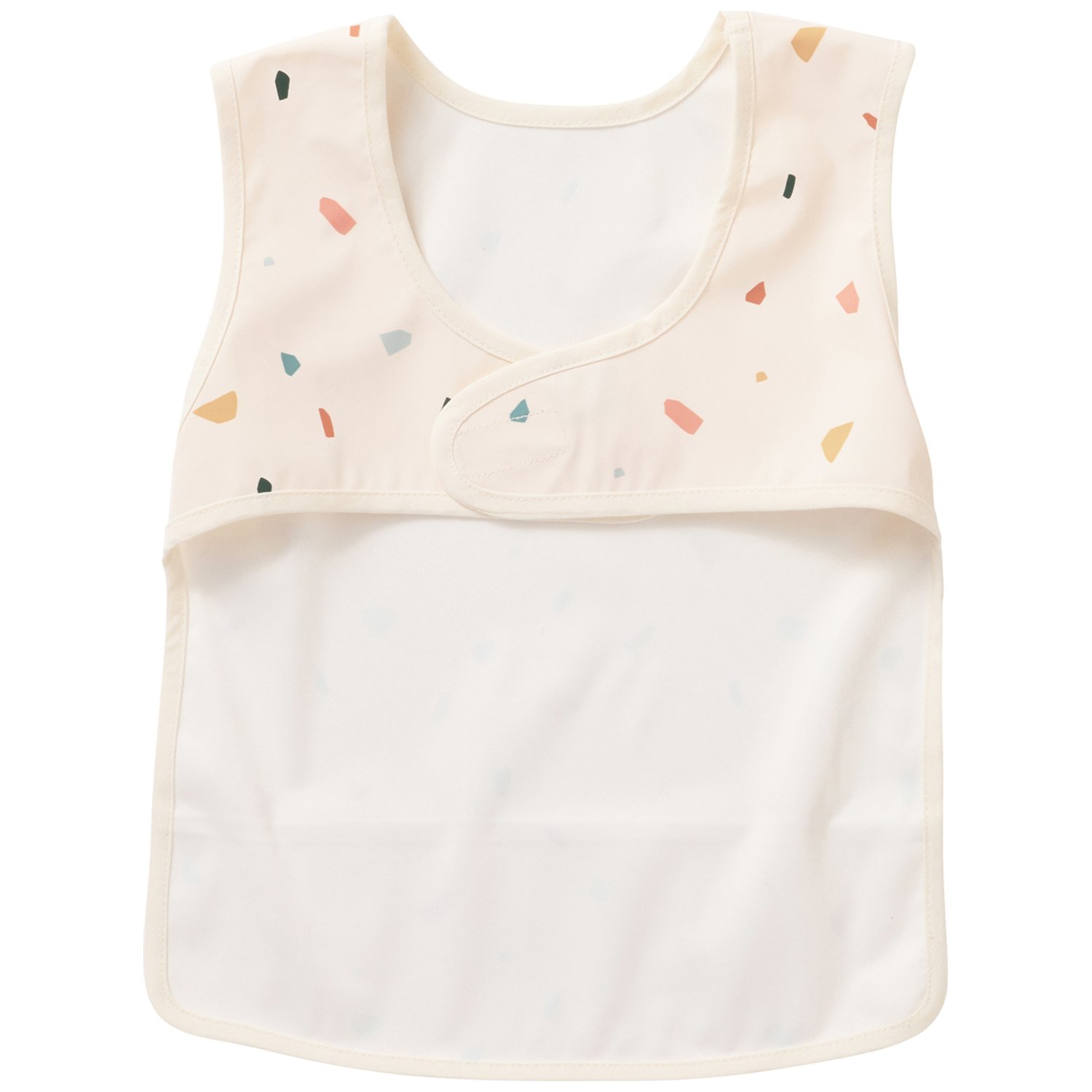 Bavoir intégral en tissu imperméable souple terrazzo (6-24 mois) (Bb&Co) - Image 1