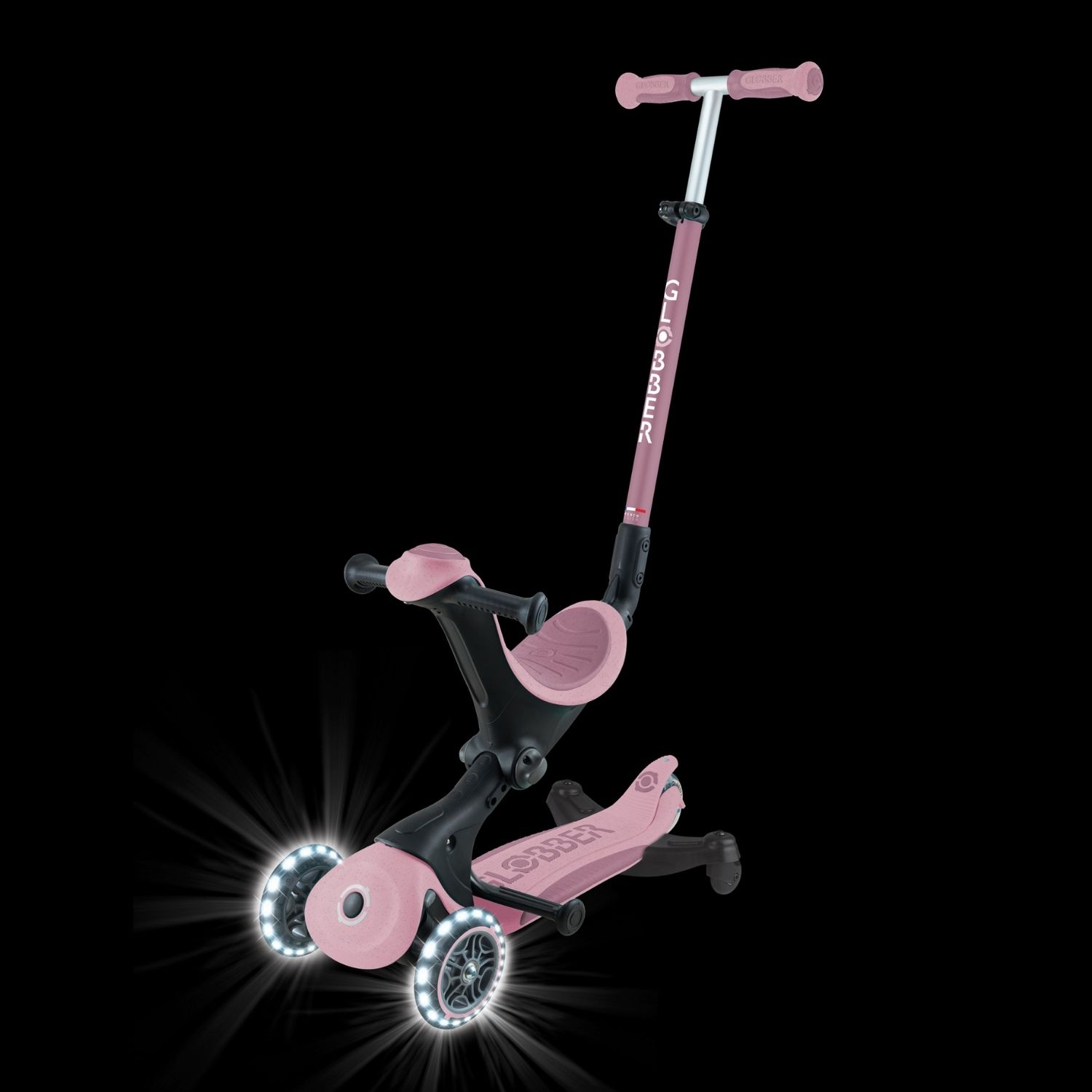 Trottinette Go up Deluxe Lights eco-logic 360° Framboise (Globber) - Image 1