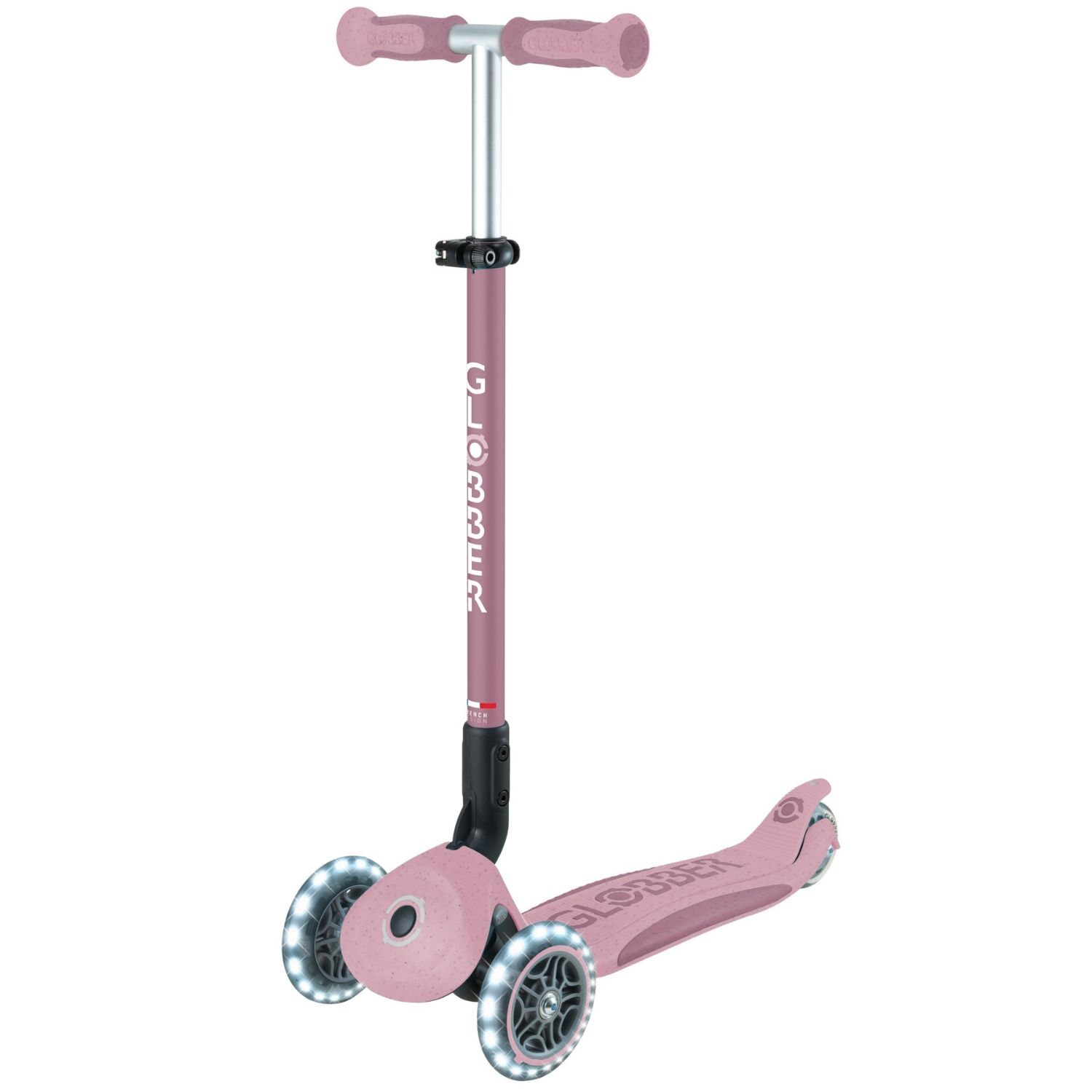 Trottinette Go up Deluxe Lights eco-logic 360° Framboise (Globber) - Image 3