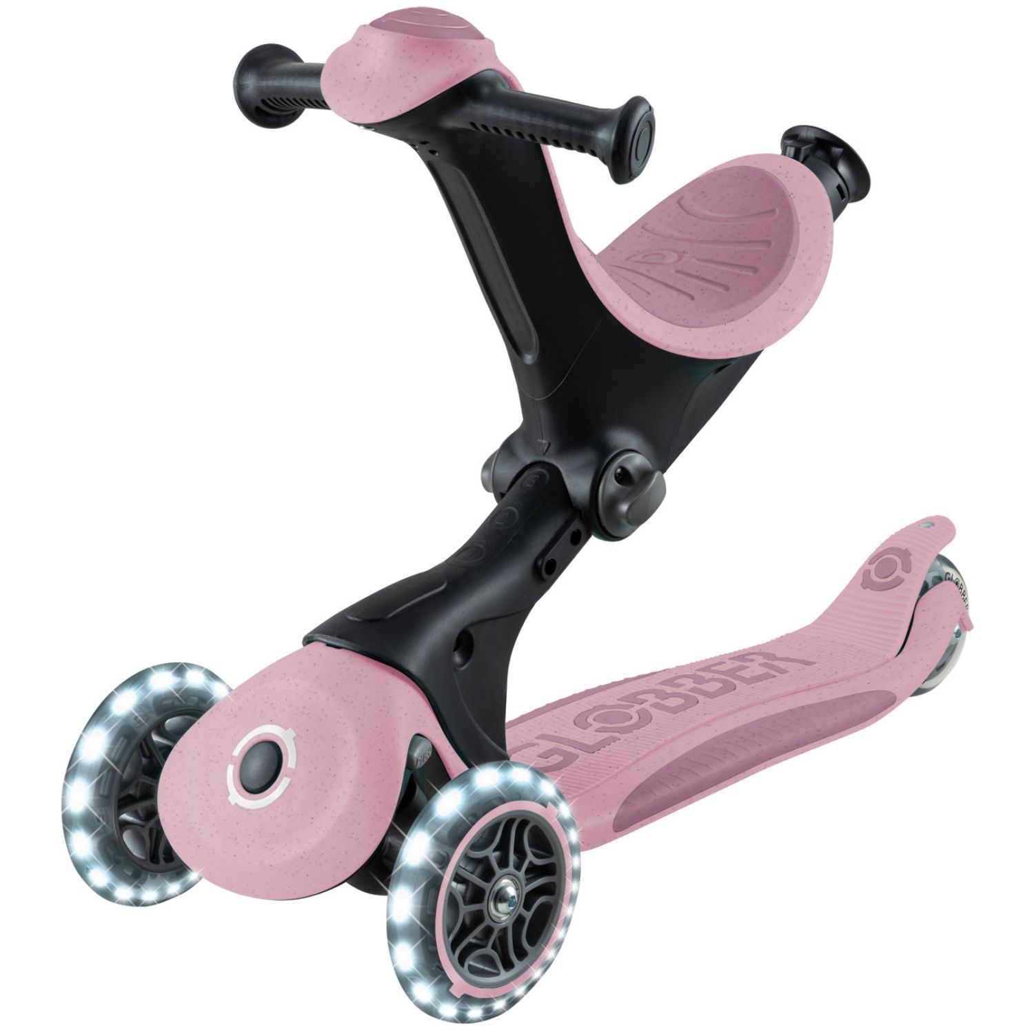 Trottinette Go up Deluxe Lights eco-logic 360° Framboise (Globber) - Image 6