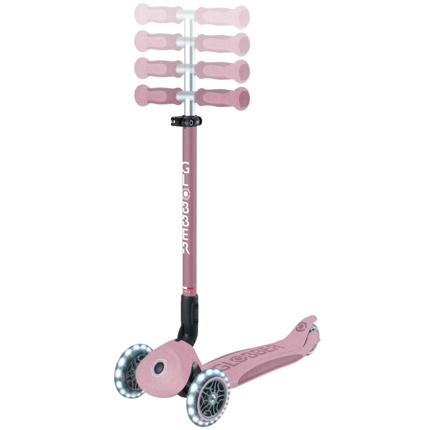 Trottinette Go up Deluxe Lights eco-logic 360° Framboise (Globber) - Image 7