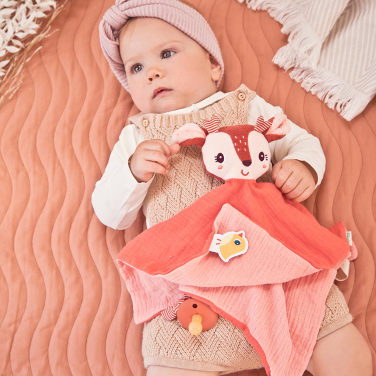Doudou attache sucette éco Stella (32 cm) (Lilliputiens) - Image 1