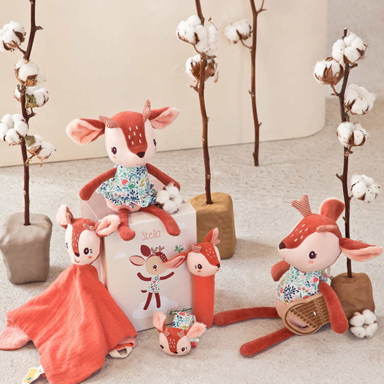 Doudou attache sucette éco Stella (32 cm) (Lilliputiens) - Image 3
