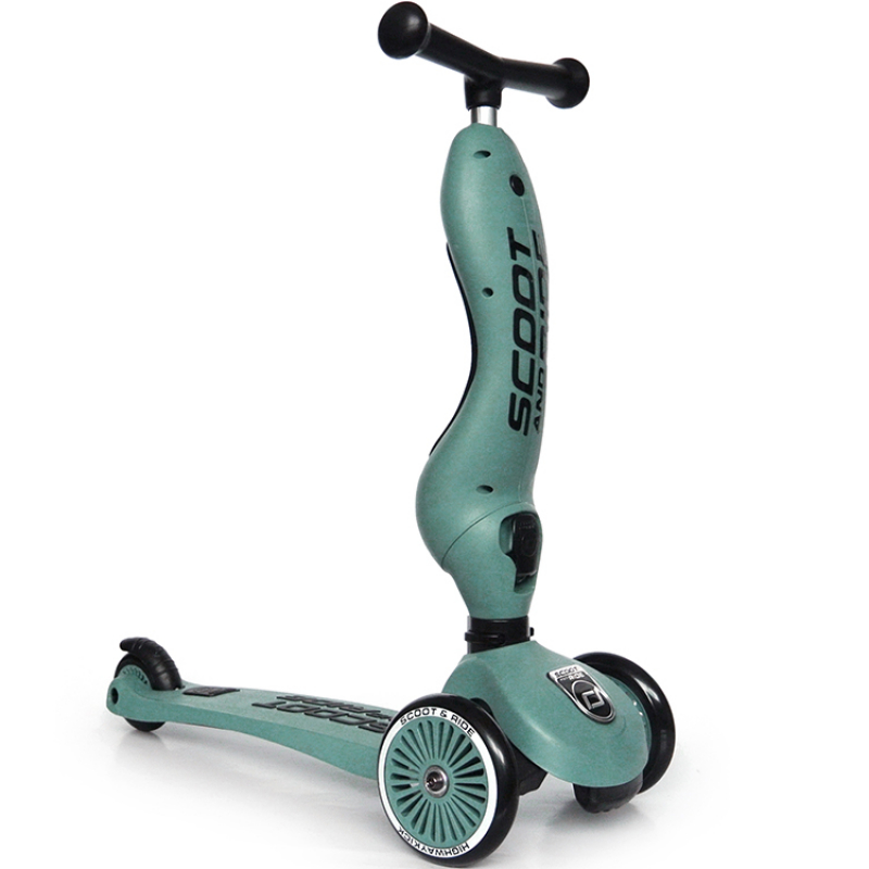 Porteur évolutif en trottinette Highwaykick 1 vert forêt - Reconditionné (Scoot And Ride) - Image 2