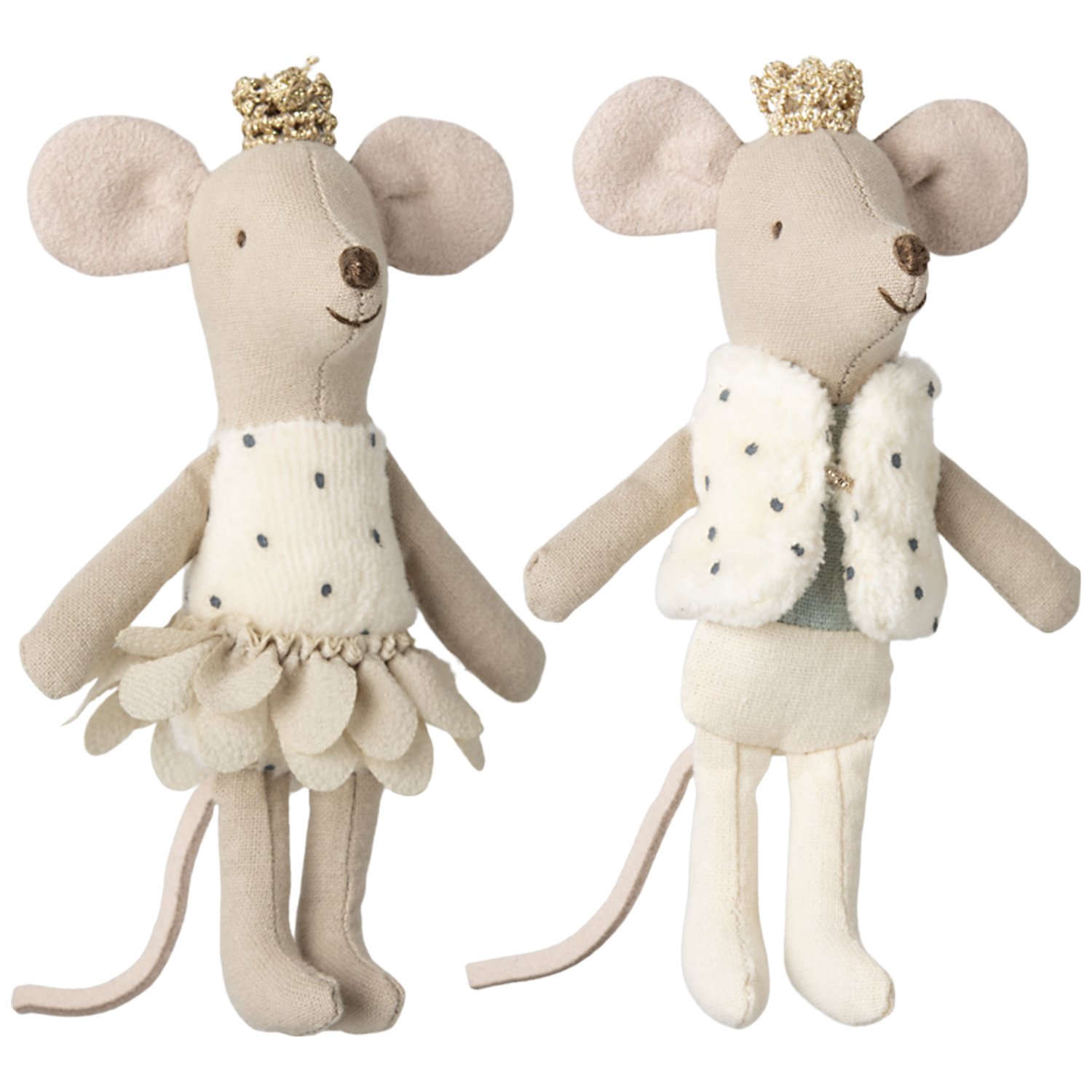 Jumeaux Royaux petit(e) sœur & frère souris dans leur boîte assortie (Maileg) - Image 1