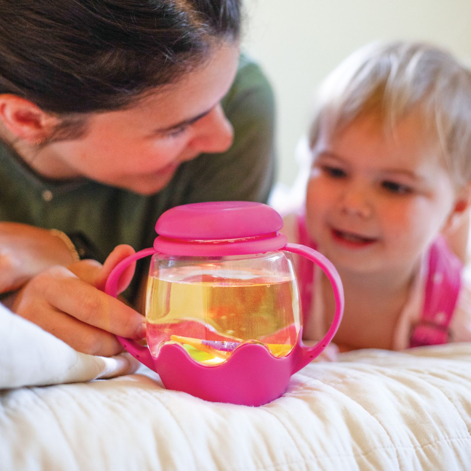 Glo Pals - Mini jarre sensorielle rose