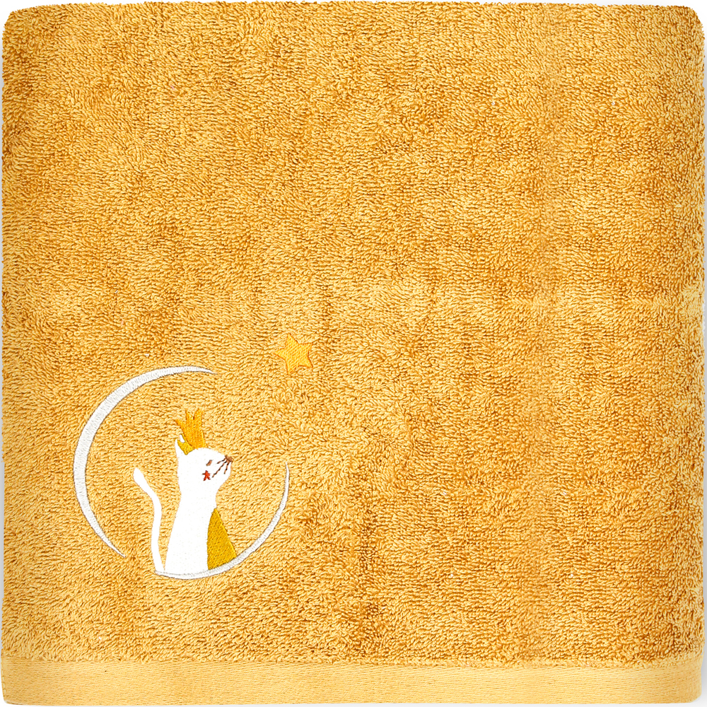 L'oiseau bateau - Serviette de bain chat caramel personnalisable (100 x 100 cm)