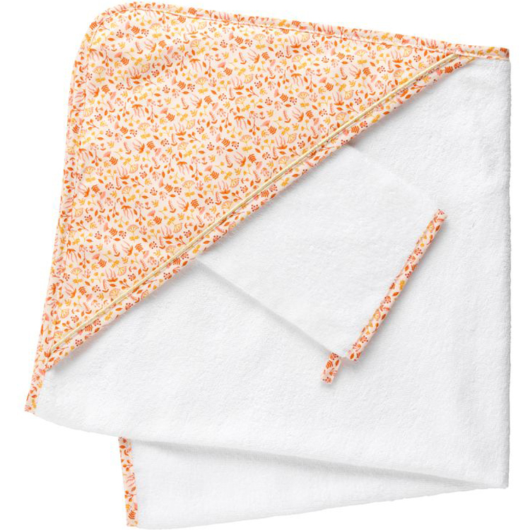 Cape de bain + gant de toilette Esmée (Sauthon) - Image 1