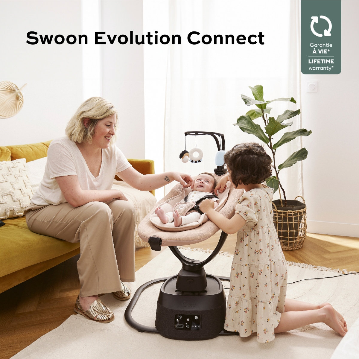 Balancelle connectée Swoon Evolution Mocca (Babymoov) - Image 1