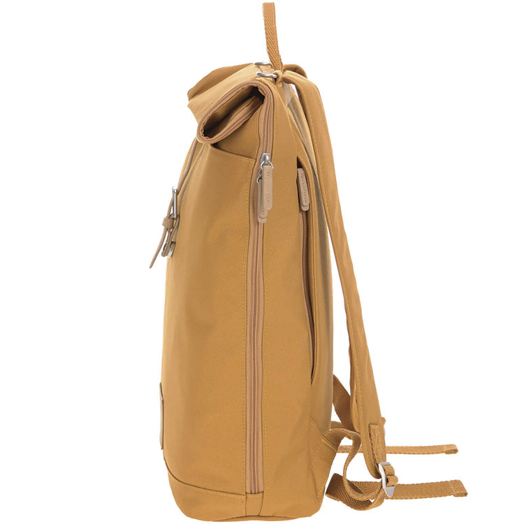 Sac à dos à langer en polyester recyclé Green label Rolltop curry (Lassig) - Image 8
