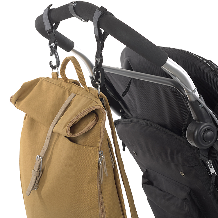Sac à dos à langer en polyester recyclé Green label Rolltop curry (Lassig) - Image 10