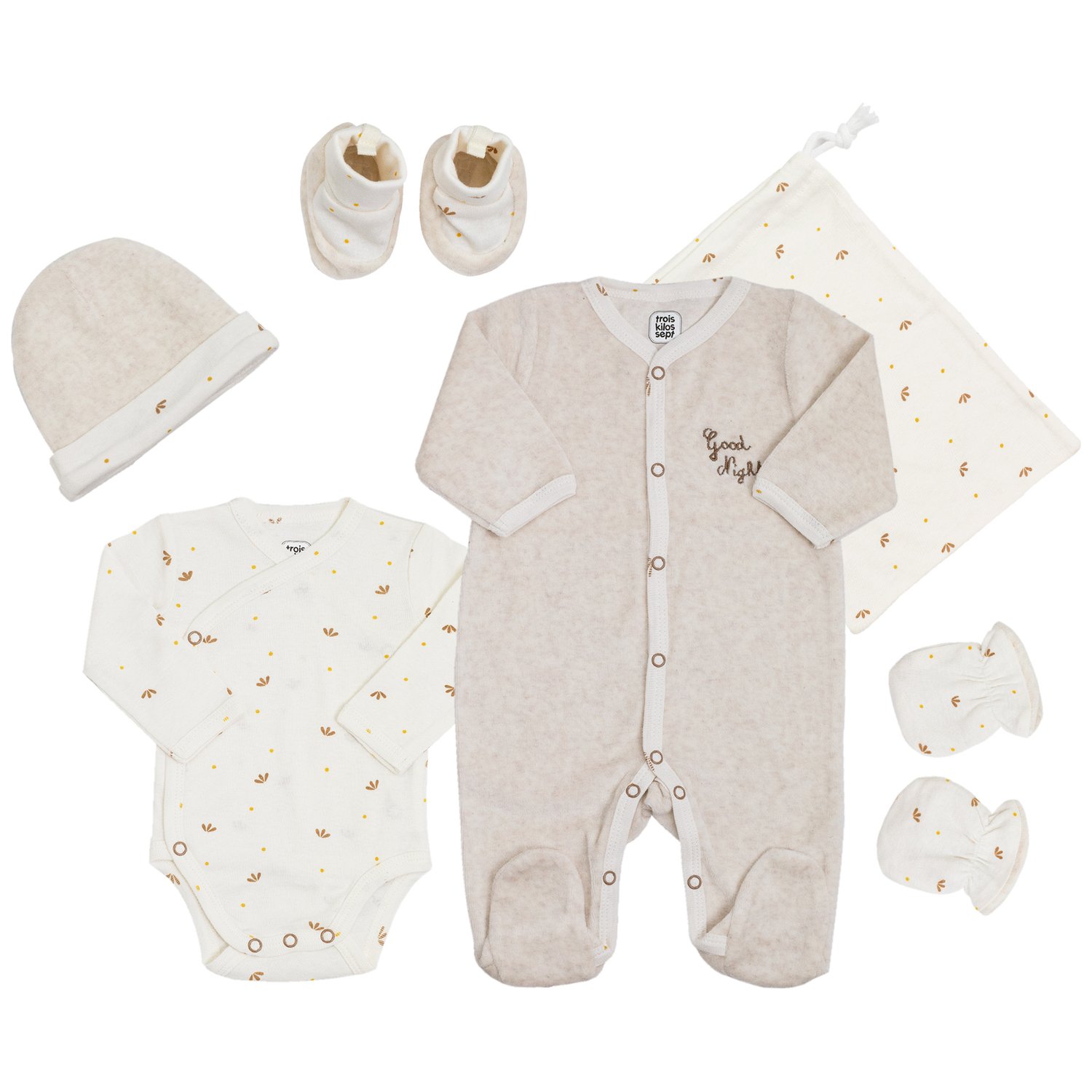 Kit de naissance Good Night 6 pièces (naissance) (Trois Kilos Sept) - Image 1