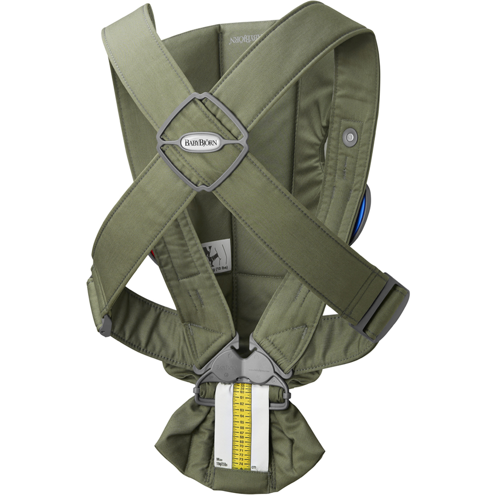 Porte-bébé Mini Tissé vert foncé (BabyBjörn) - Image 9