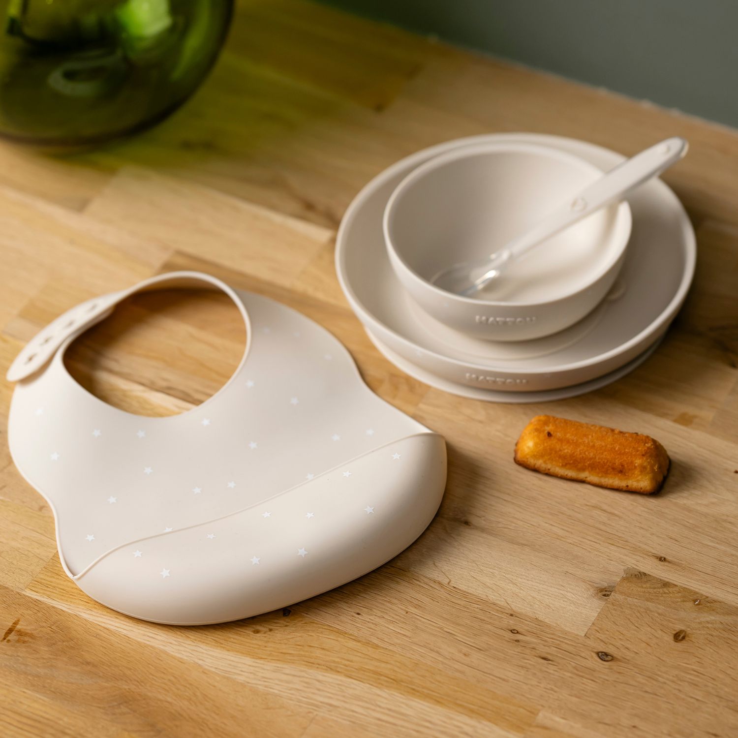 Coffret repas en silicone Argile-Etoiles (4 pièces) (Nattou) - Image 1