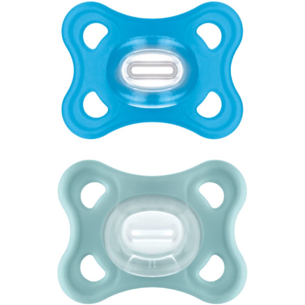Mam - Lot de 2 sucettes Comfort en silicone Bleu (2-6 mois)