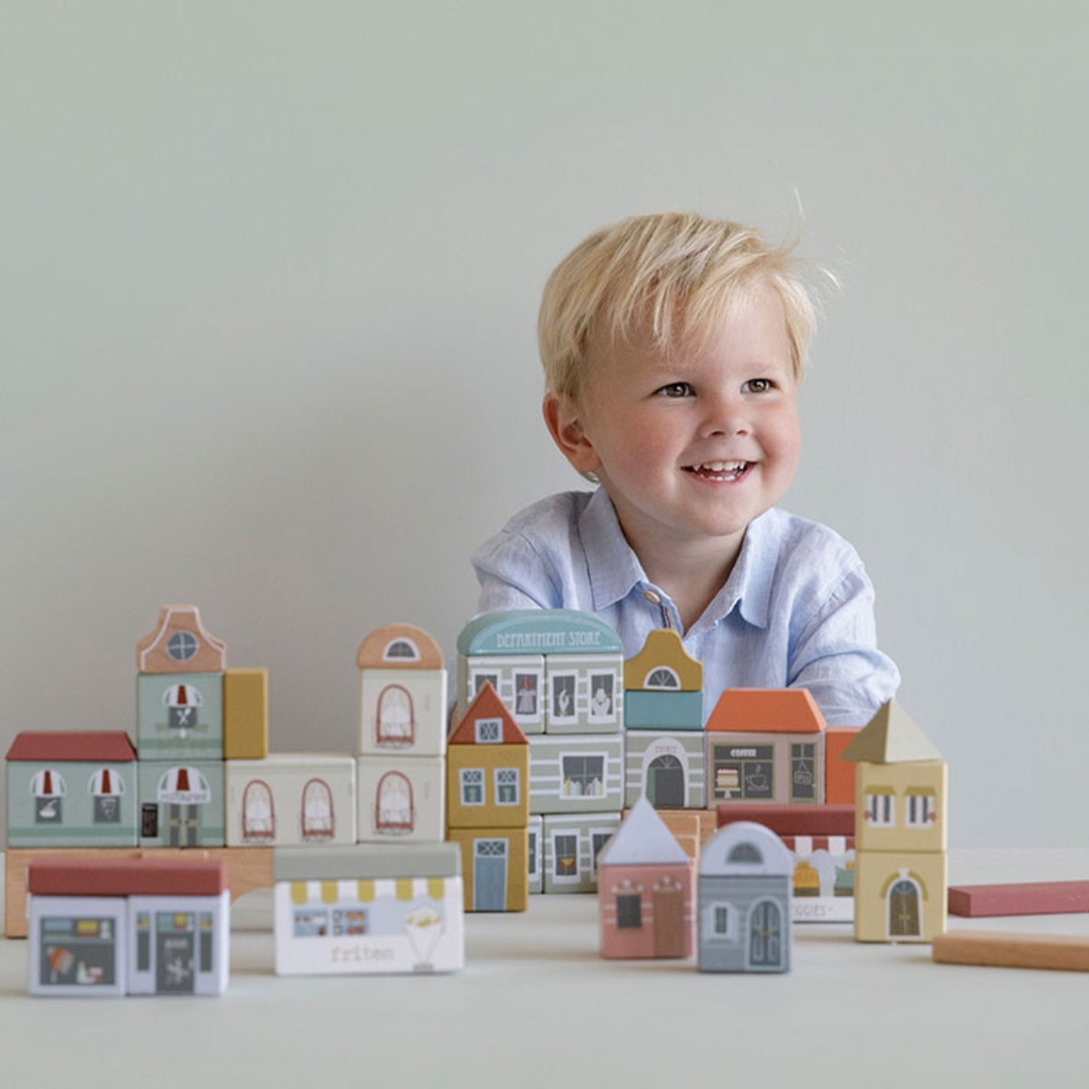 Lot de 50 blocs de construction Ville (Little Dutch) - Image 2