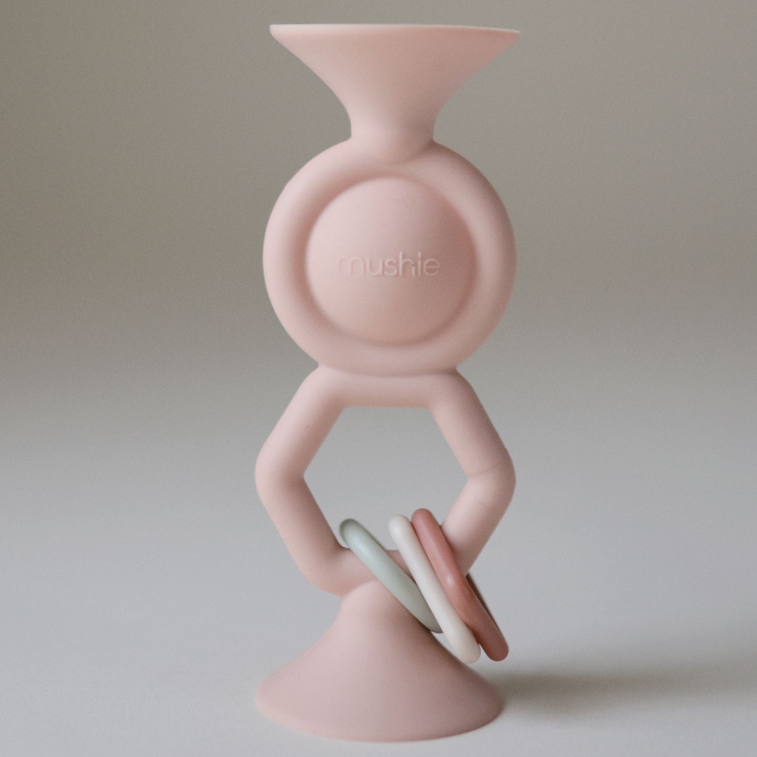 Jouet à ventouse HexaPop Blush (Mushie) - Image 2