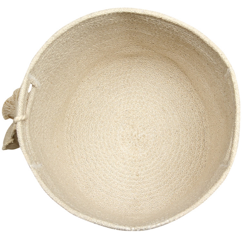 Panier de rangement Leaf en coton naturel (30 x 30 cm) (Lorena Canals) - Image 6