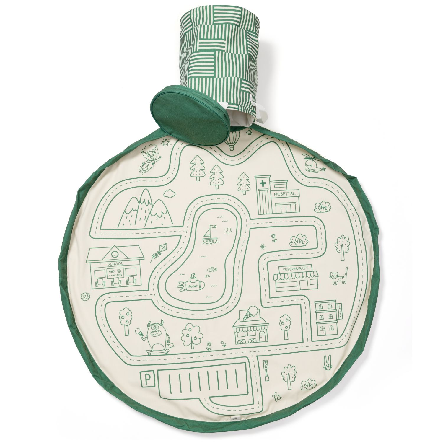 Sac de rangement et tapis de jeu 2 en 1 Soo Roadmap (Play & Go) - Image 6