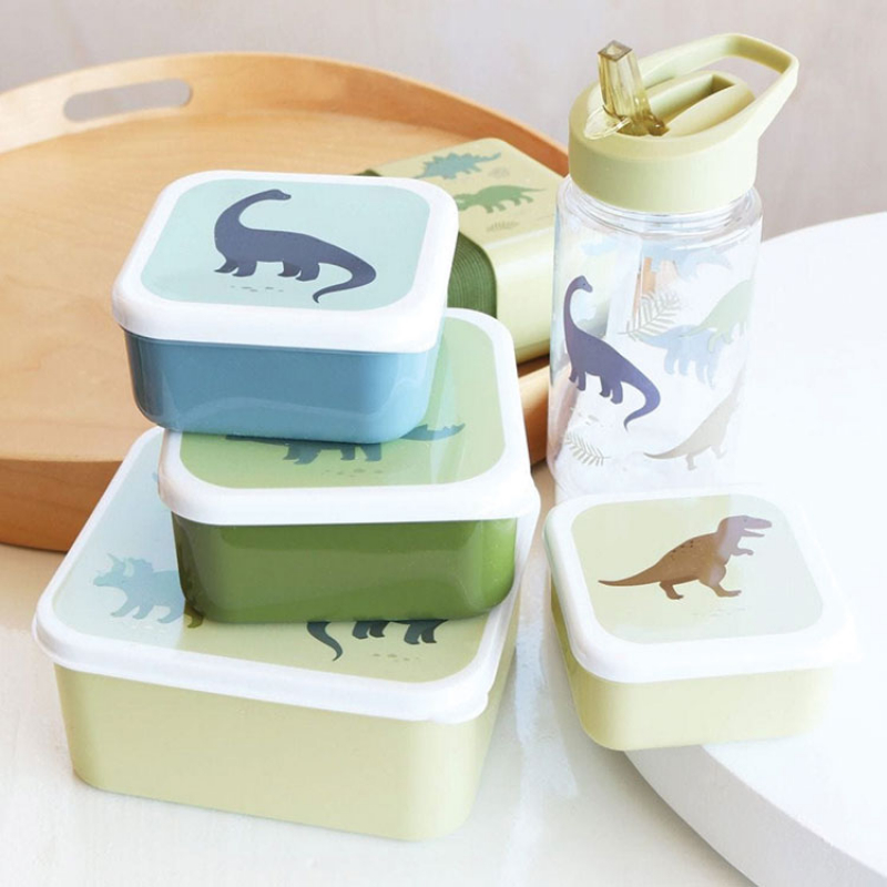 Lot de 4 boîtes à goûter Dinosaure (A Little Lovely Company) - Image 3