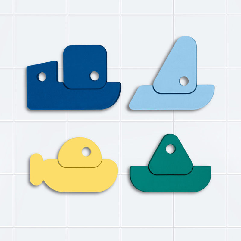 Puzzle de bain bateau Rock the boat (Quut) - Image 1