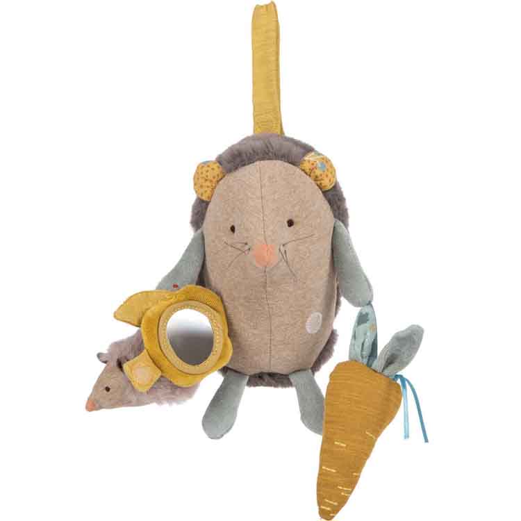 Hérisson d'activités à suspendre Trois petits lapins (Moulin Roty) - Image 3