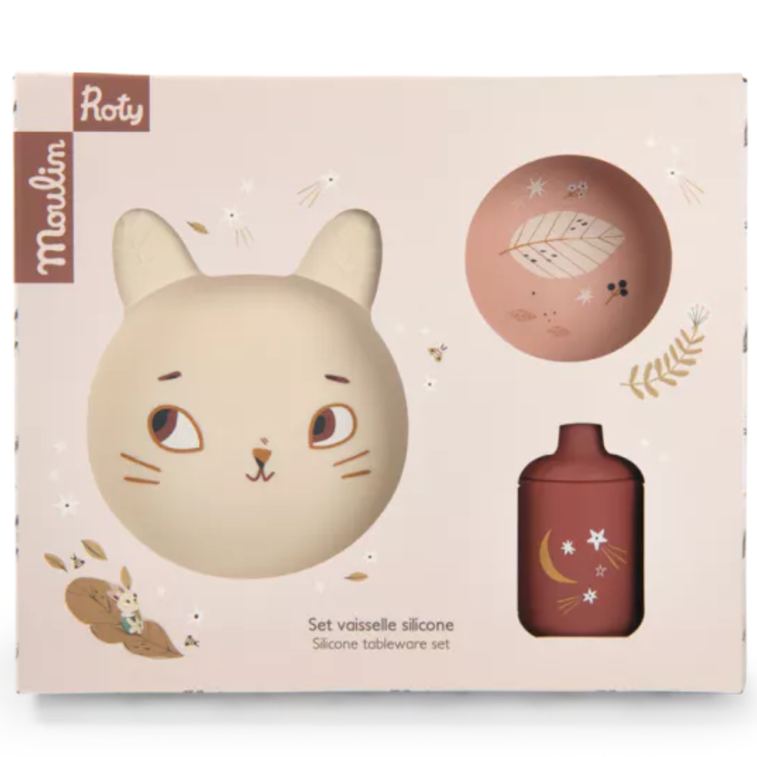 Set vaisselle silicone Après la pluie (Moulin Roty) - Image 8