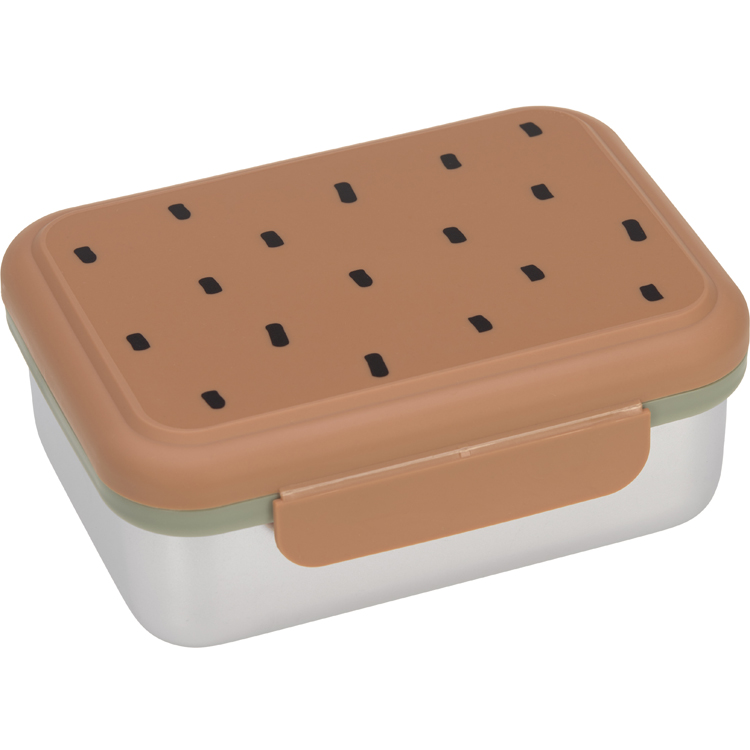 Lunch box Happy Prints caramel