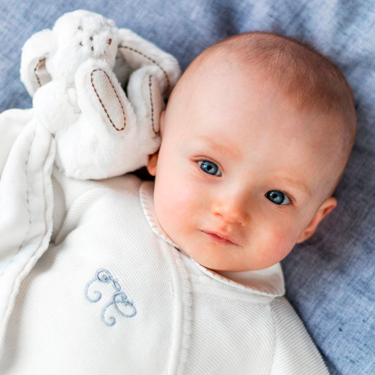 Doudou Augustin le lapin écru (24 cm) (Tartine et Chocolat) - Image 1
