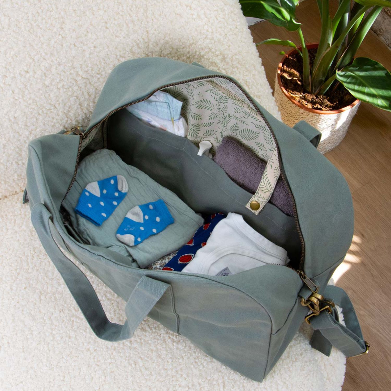 Sac à langer Basile Sauge (Hindbag) - Image 2
