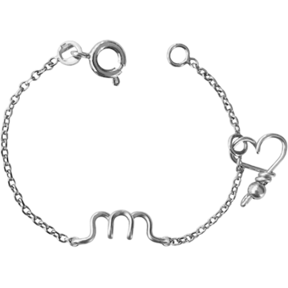 Padam Padam - Bracelet chaîne La petite minuscule argent (personnalisable)