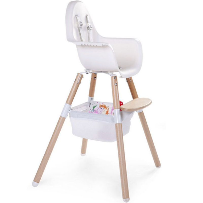 Panier de rangement pour chaise haute Evolu blanc (Childhome) - Image 5