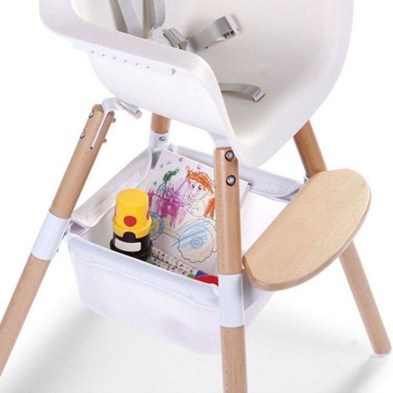 Panier de rangement pour chaise haute Evolu blanc (Childhome) - Image 6