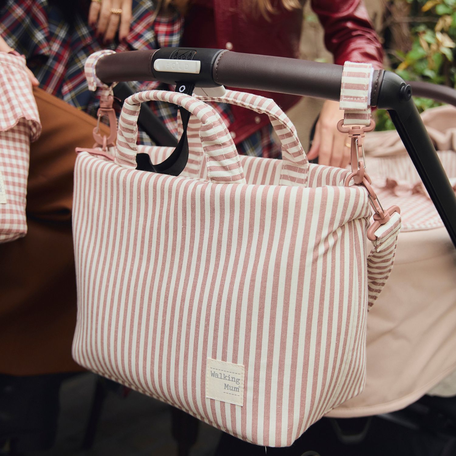 Walking Mum - Sac à langer Praliné Rayures Moka