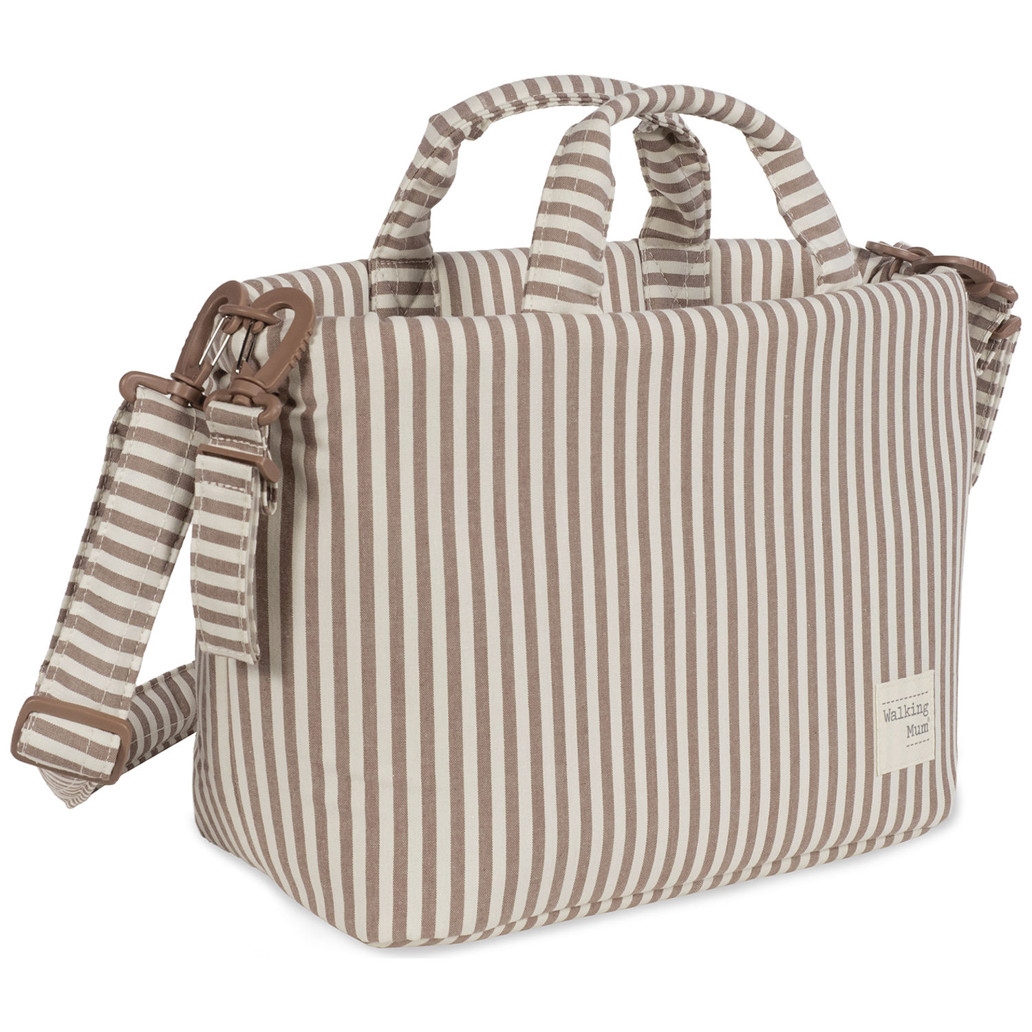 Sac à langer Praliné Rayures Moka (Walking Mum) - Image 5