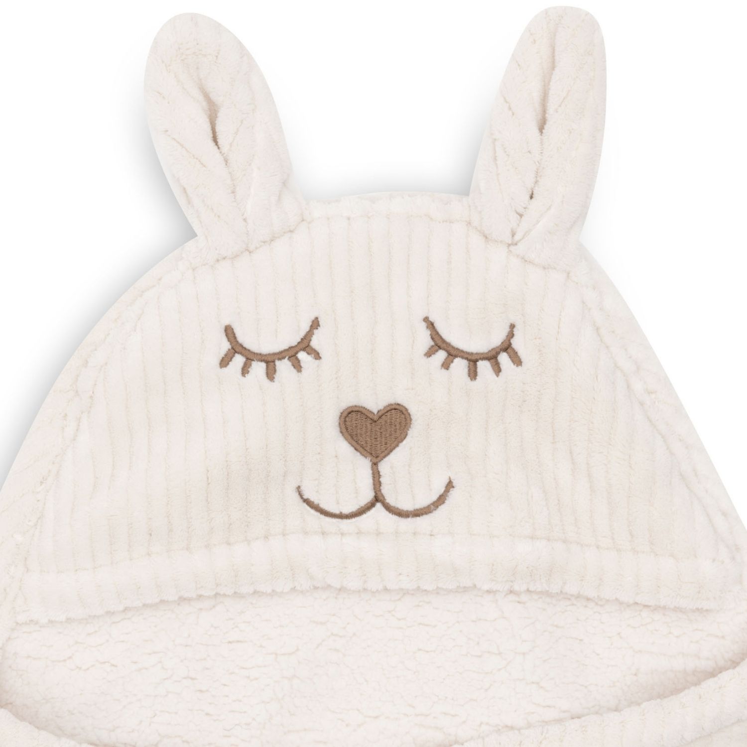 Couverture nomade Bunny Cloudy Rib Oatmeal (Jollein) - Image 7