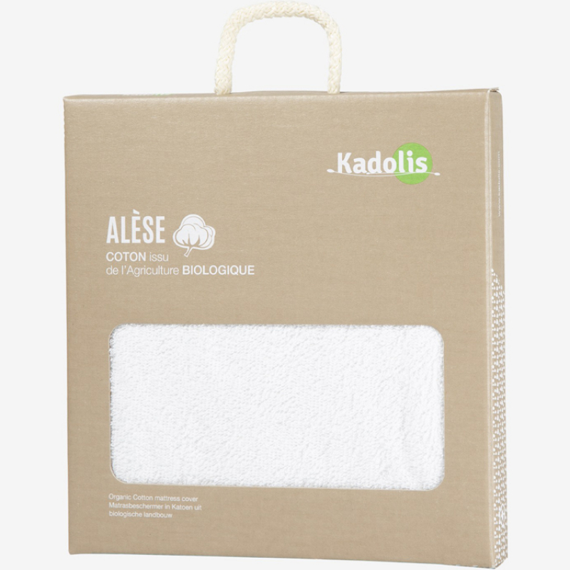 Alèse de berceau en coton bio (40 x 80 cm) (Kadolis) - Image 9