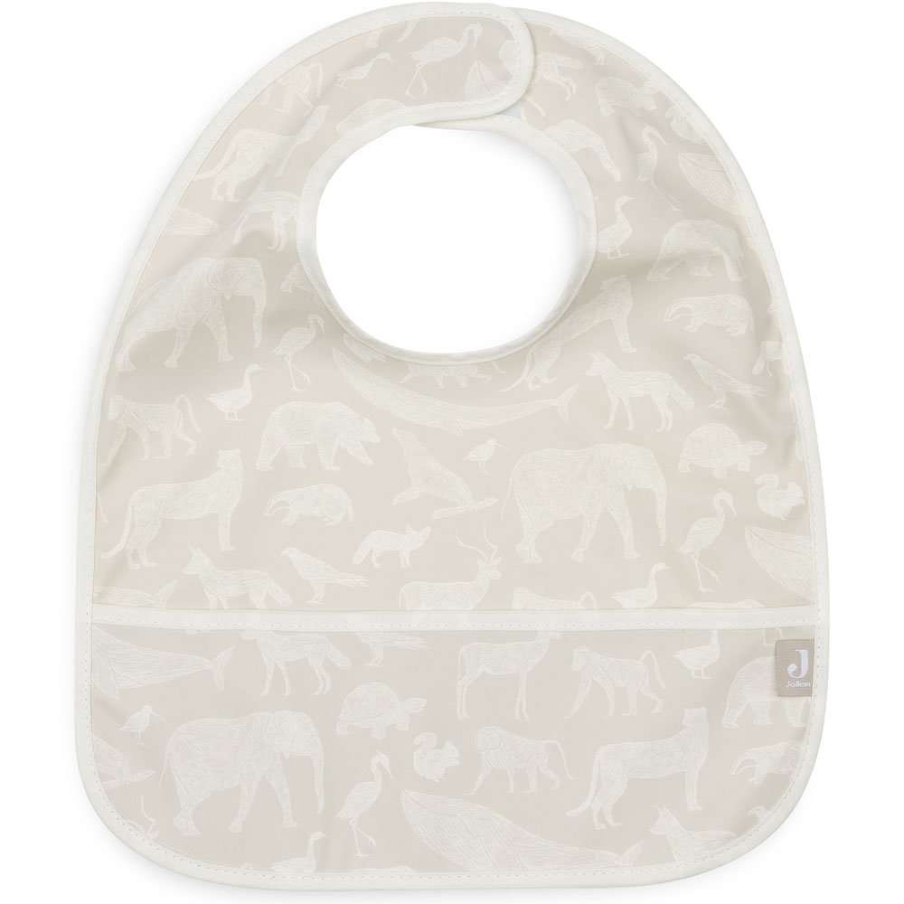 Lot de 2 bavoirs plastifiés Animals Nougat (Jollein) - Image 5