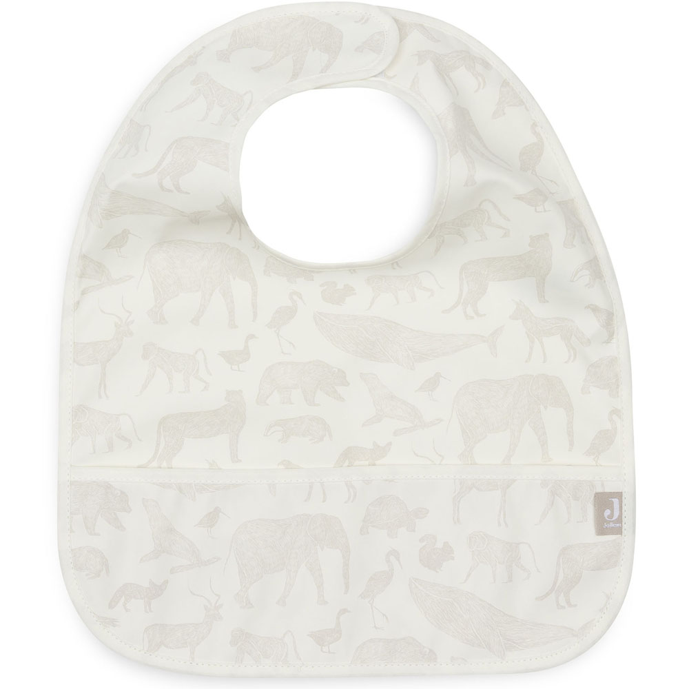 Lot de 2 bavoirs plastifiés Animals Nougat (Jollein) - Image 6