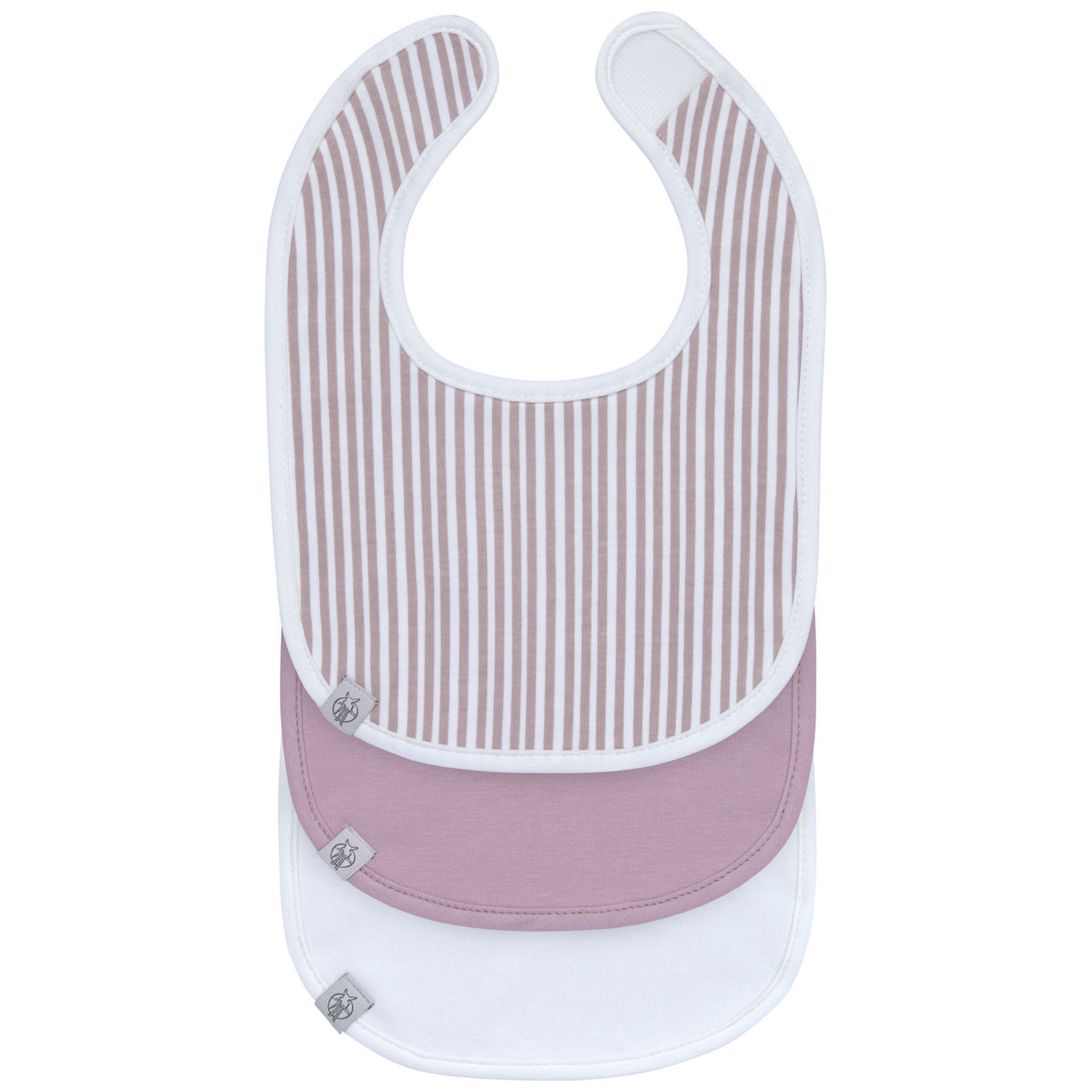 Lot de 3 bavoirs naissance Fruits rouges