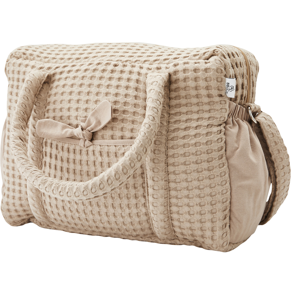 Sac à langer en coton gaufré Latte (Bb&Co) - Image 4