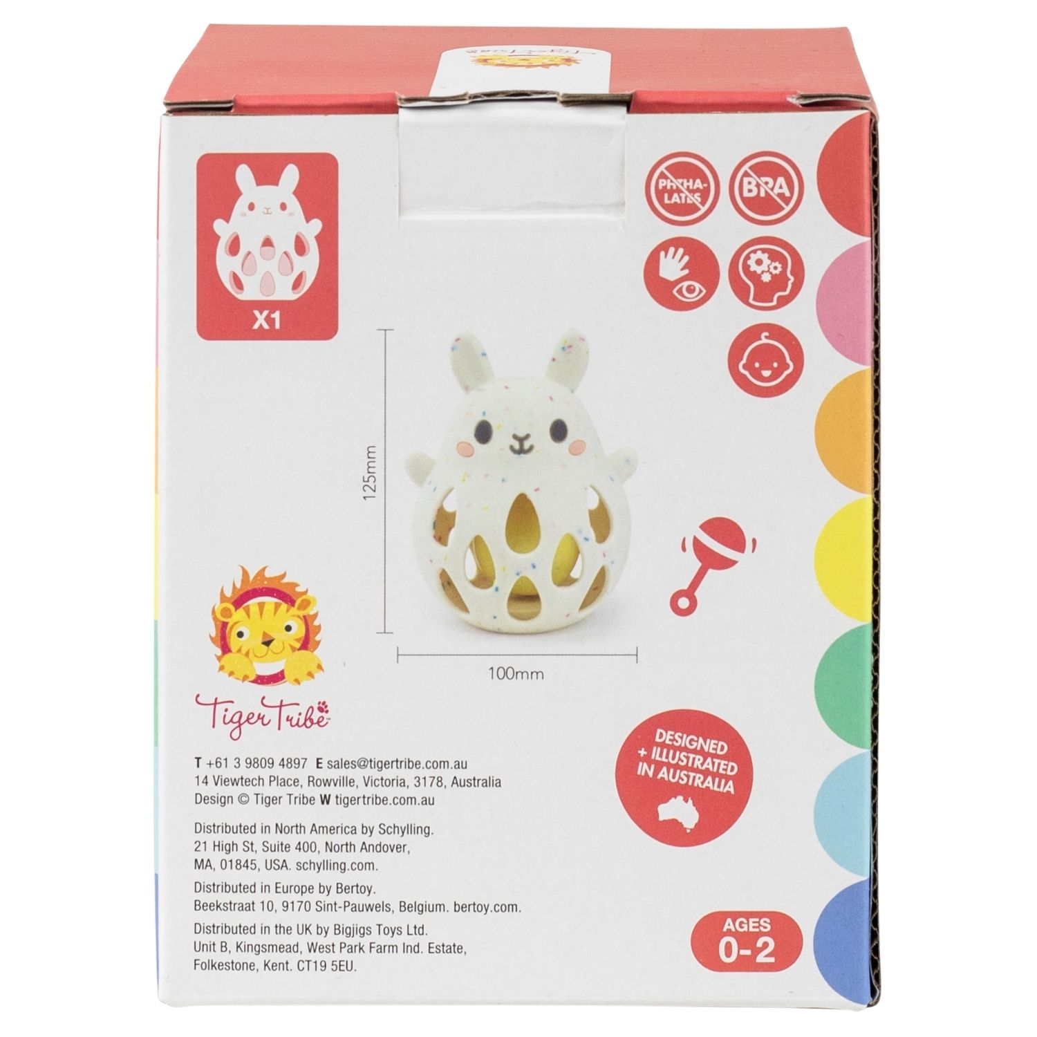 Hochet lapin en silicone (Tiger Tribe) - Image 6