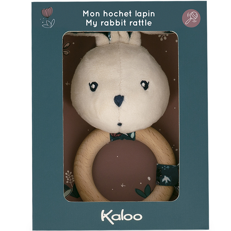 Hochet lapin nature K'doux (12 cm) (Kaloo) - Image 3