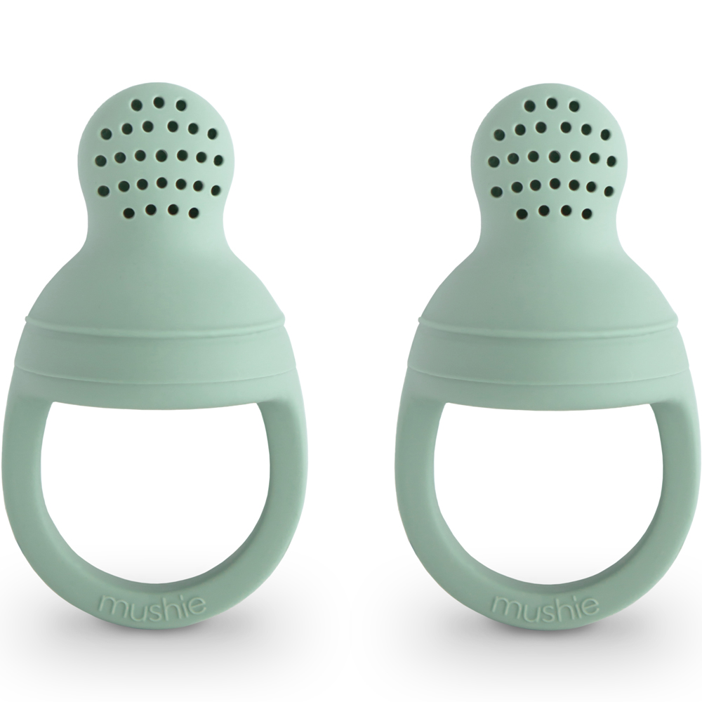 Lot de 2 sucettes grignoteuses en silicone Cambridge blue (Mushie) - Image 1