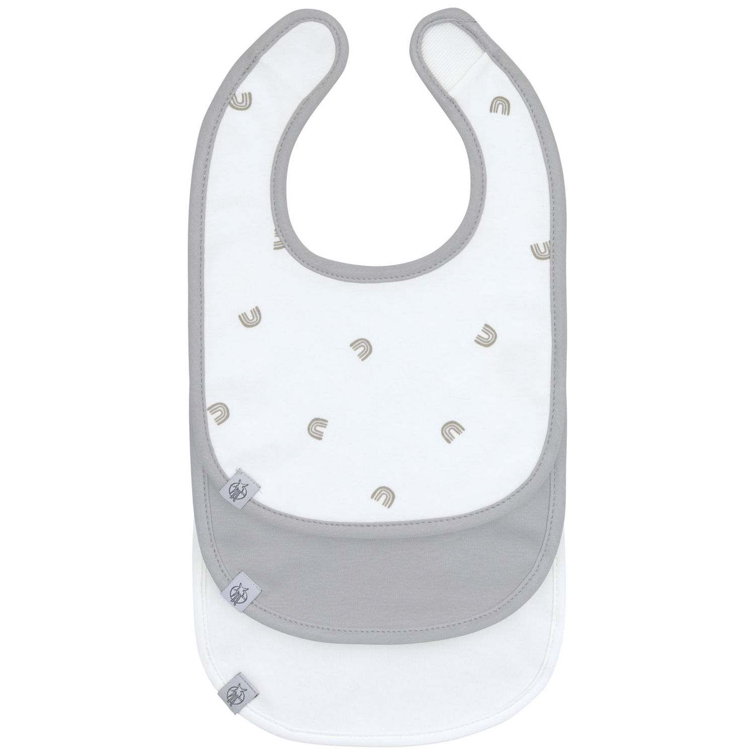 Lot de 3 bavoirs naissance Arc-en-ciel