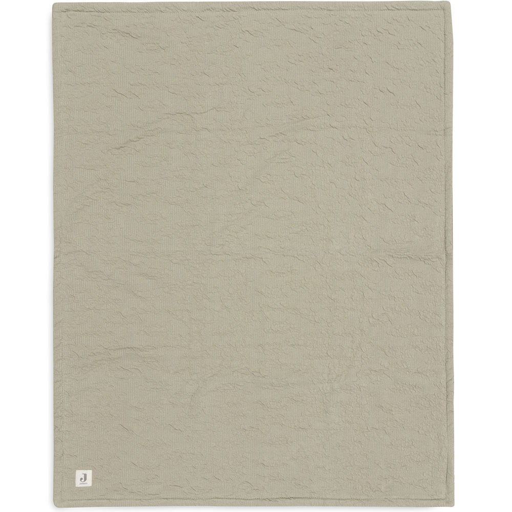 Couverture en polaire Soft Waves Olive Green (75 x 100 cm) (Jollein) - Image 5