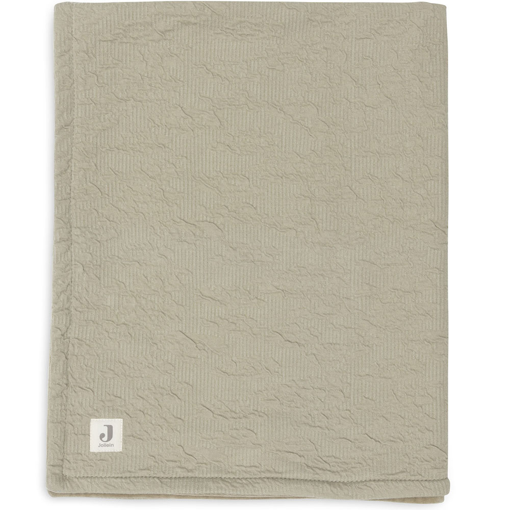 Couverture en polaire Soft Waves Olive Green (75 x 100 cm) (Jollein) - Image 7