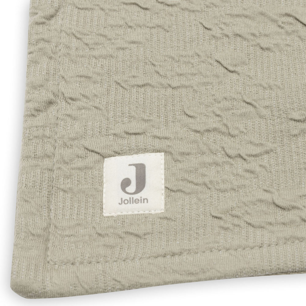 Couverture en polaire Soft Waves Olive Green (75 x 100 cm) (Jollein) - Image 9